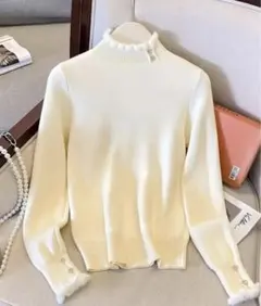 ハイネックニット 韓国