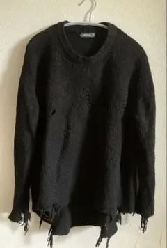 【ZARA】ザラ ブラック オーバーサイズ ダメージニット