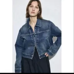 【AZUL BY MOUSSY】AZUL DENIM ダブルジップブルゾン