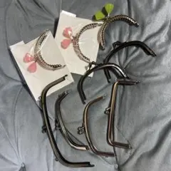 がま口金具セット 9個 シルバー ブラック ゴールド