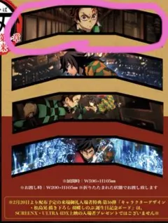 鬼滅の刃 無限城編 猗窩座再来　入場者特典3面パノラマカード 竈門炭治郎　劇場版