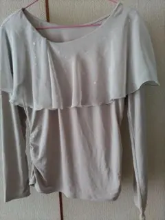 【社交ダンス】チャコット　 Dance　ベージュ無地トップス 社交ダンス】チャコット Dance ベージュ無地トップス 社交ダンス