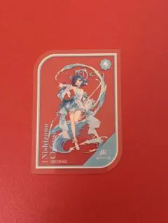 西園チグサ にじさんじ8周年 特典クリアカード