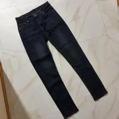 レディース スキニーデニムパンツ インディゴブルー　神戸レタス