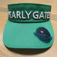 PEARLY GATES ゴルフバイザー グリーン
