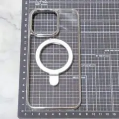 iPhone 15 Pro Max ケース 透明 マグネット 搭載