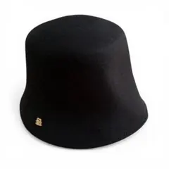 【未使用級】snidelウール 黒 バケットハット ロゴ付き