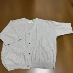 グレー カーディガン