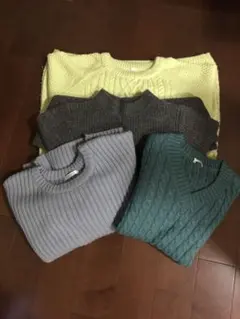 ニットセーター Lサイズ 4色セット