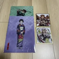 鬼滅の刃　無限城編　WEBSHOP くじ　アクリル色紙　杏寿郎、蜜璃（+おまけ）