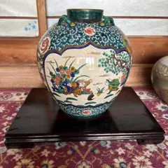 中古 景泰藍 双耳花瓶 花器 銅胎 七宝焼 工芸品 - メルカリ