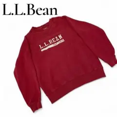 L.L.Bean ロゴ入り　レッド　ボルドー　トレーナー　スウェット　刺繍