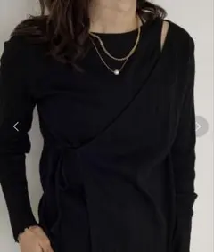 【美品】ダブルクローゼットwcloset レイヤード風トップス　ダンス　練習着