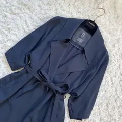 【ほぼ未使用】ダブルスタンダードクロージング　カジュアルトレンチコート　ネイビー
