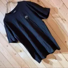 AE701 ユニクロ UNIQLO プリントTシャツ ブラック メンズ L ポス