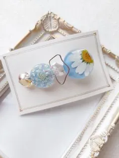 NO.17 押し花のヘアクリップ