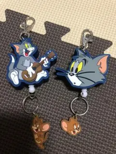 トムとジェリー ラバーリールキーホルダー