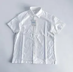 新品 ユニクロ エアリズムジャージーポロシャツ M 白 半袖 タグUNIQLO