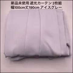 カーテン 1級遮光 2枚組 アイスグレー 断熱 防寒 防音 厚手 無地 洗えるのサムネイル