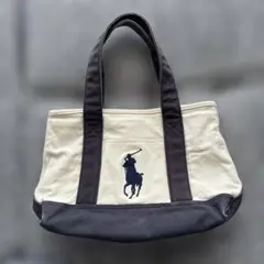 Polo Ralph Lauren トートバッグ アイボリー/ブラック