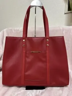 CECIL McBEE トートバッグ レッド 大容量 マザーズバッグ 美品のサムネイル