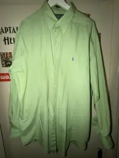 ポロ・ラルフ・ローレン 長袖シャツ ライトグリーン