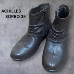 AchilleSORBO アキレスソルボ サイドジップ ショートブーツ レザー