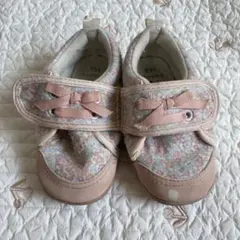 2月末までセール！conoe 花柄 ベビーシューズ 13センチ