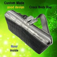 断捨離価格　本物クロコ　シャム　クロコダイル　クロスボディバッグ　NV