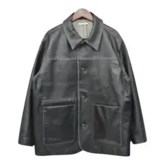 ユニフォームエクスペリメント LEATHER CAR COAT USEDMIL LEATHER CAR COAT（ブルゾン）｜uniform experiment（ユニフォーム