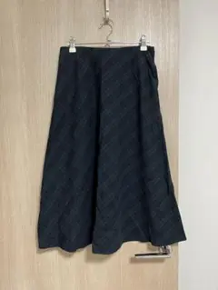 UNIQLO チェック柄 ミモレ丈スカート M