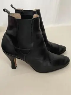 repetto ブラックサイドゴアレザーブーツ