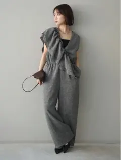 Arpege story 撥水サス付きパラシュートパンツ ネイビー - メルカリ