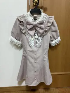 シーハニsecret honeyアクセサリーリボンレースフリルセットアップピンク