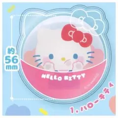 [新品未使用品] サンリオ PVC クリアケースつき 缶バッジ キティ ガチャ
