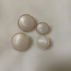 ボタンまとめ売り　昭和レトロ　ゴールド　ホワイト　おしゃれ　ビンテージ　　大小