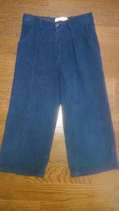 【ZARA】コーデュロイワイドパンツ(9分丈)