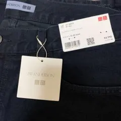 ユニクロ×JWアンダーソン.ワイドストレートカラージーンズ.68ブルー.32㌅