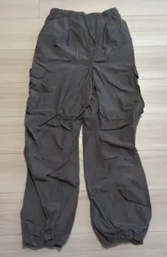​【未使用】GU パラシュートカーゴパンツ 07GRAY Sサイズ ジーユー