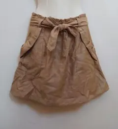 アプワイザーリッシェ フレアスカート リボンスカート フリルポケットスカート