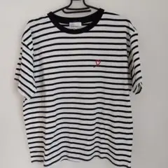 しまむら　Helm ボーダーハートシシュウTシャツのサムネイル