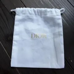 Dior ノベルティ　ホワイト ポーチ　巾着袋のサムネイル
