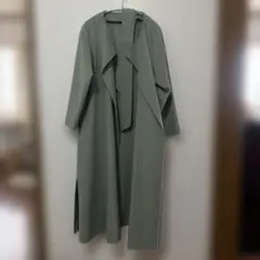 グリーン ロングコート nano universe