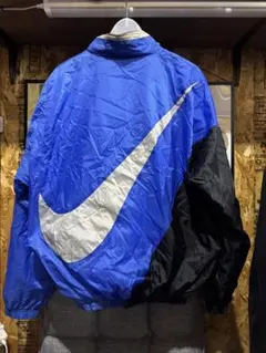 NIKE 90's ナイロンジャケット ビッグ スウッシュ L 美品 ビンテージ