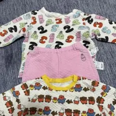 バーバパパ ミッフィー ベビーパジャマ 3枚セット90cm