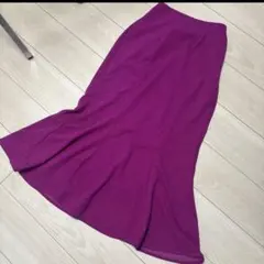 マーメイドスカート フレアスカート ウエストゴム ロング丈