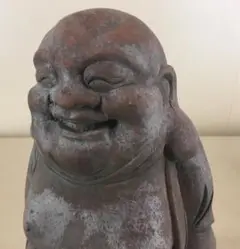 いつでも笑顔／[寿老人・竹製・昔のモノ]／七福神・達磨