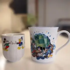 東京ディズニーシー グランドオープニング マグカップ　ミッキー湯呑み　セット売り
