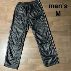 メンズ　ジャージ　長ズボン　黒　 M ポリエステル　スポーツ