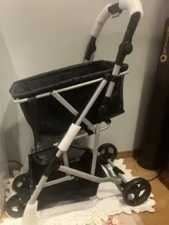 【新品未使用】ECOCA エコカ プレミア ショッピングカート　ブラック 楽天市場】【超お得3点セット】高さ調節可能 軽量4.35kg 低身長 (本体+